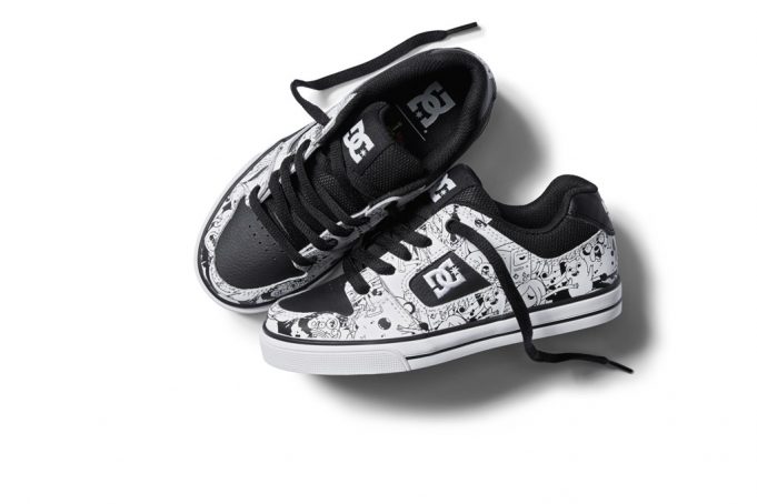 DC Shoes jaunā apavu kolekcija “DC x Adventure Time” jau pieejama Latvijā! black-and-white dcshoes